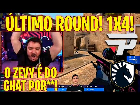 ZEVY FAZ 1X4 INSANOOO NO ULTIMO ROUND!! (PAIN VS LIQUID)🔥🔥🔥🔥