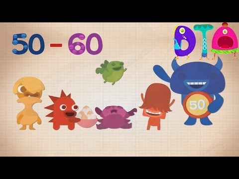 Endless Number 50 to 60 - Learn to Count - 123 Fun & Educational for Kids