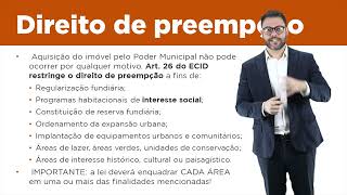 Aula 31 - direito de preempção no Estatuto da Cidade