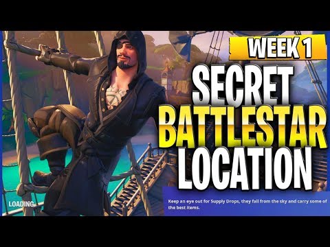 Season 8 Week 1 Secret Battlestar Location (Lazy Lagoon Hidden Battlestar Location)