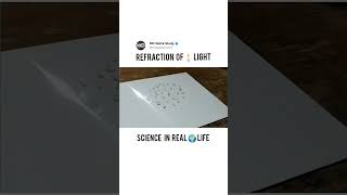 Refraction of Light by Glass | Science Experiment #science #experiment #light #reflection