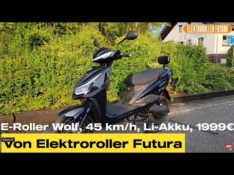 E-Scooter Wolf, 45 km/h, Li-battery your questions, I answer, electric scooter Futura Roller E-Sc...