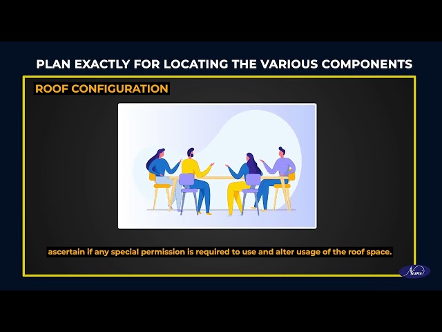 Mark locations for components of solar PV electrical system on site