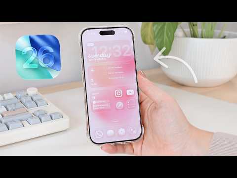 📱🌸 How to Customise your iPhone with iOS 26 | lock screen, home screen, custom icons