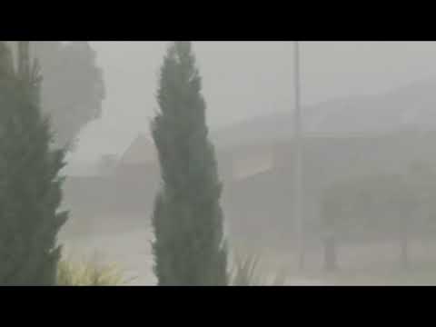 Scariest storm moments in Australia ! Extreme wind, Flying debris and shattered trees in Adelaide