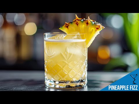 The Perfect Pineapple Fizz Cocktail - How to make the Tropical Recipe by Drink Lab!