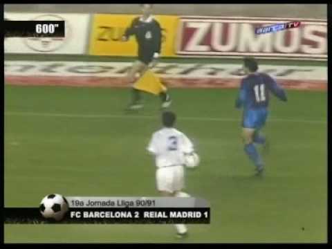 Resum Barça 2-1 Real Madrid. Lliga 1990/91