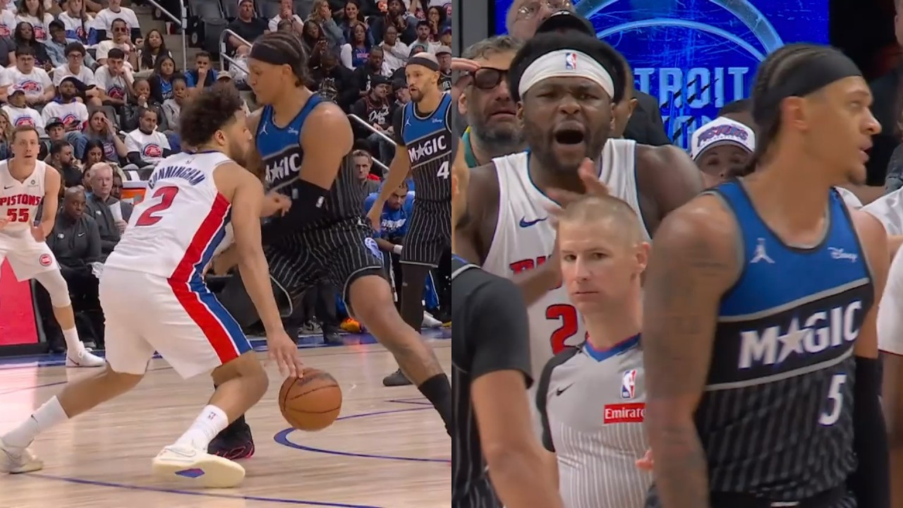 Cade Cunningham FILTHY move on Paolo then Isaiah Stewart claps at Paolo after dunked on