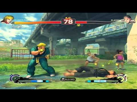 Super Street Fighter 4 FuzzyPhi (Ken) vs Kiss shots (Ryu)