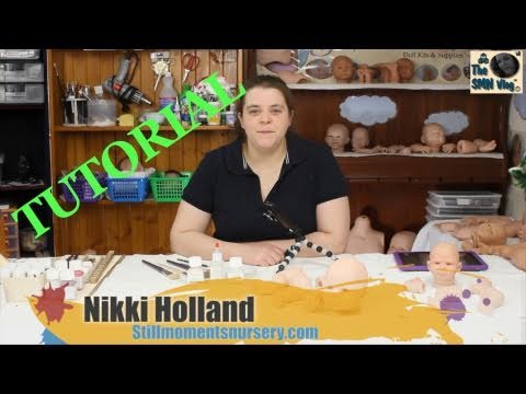 Flesh coat Painting Tutorial with Real Effect air dry paints - Nikki Holland vlog #133