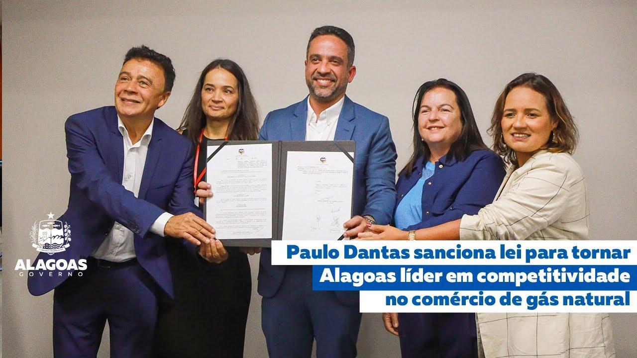 Paulo Dantas sanciona lei que torna Alagoas o estado mais competitivo no comércio do gás natural