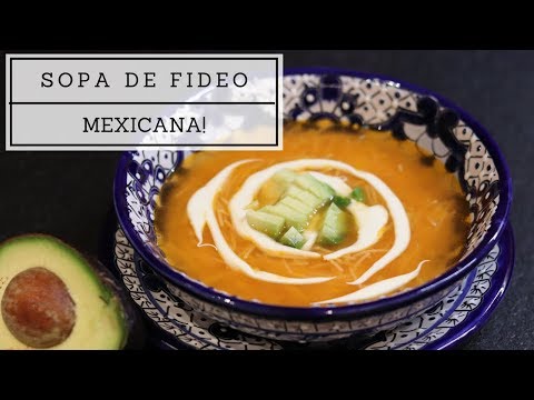Sopa de fideo mexicana!