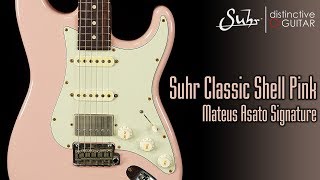 Video thumbnail for Suhr Classic Mateus Asato Signature Series Guitar | Shell Pink Antique by Distinctive Guitar