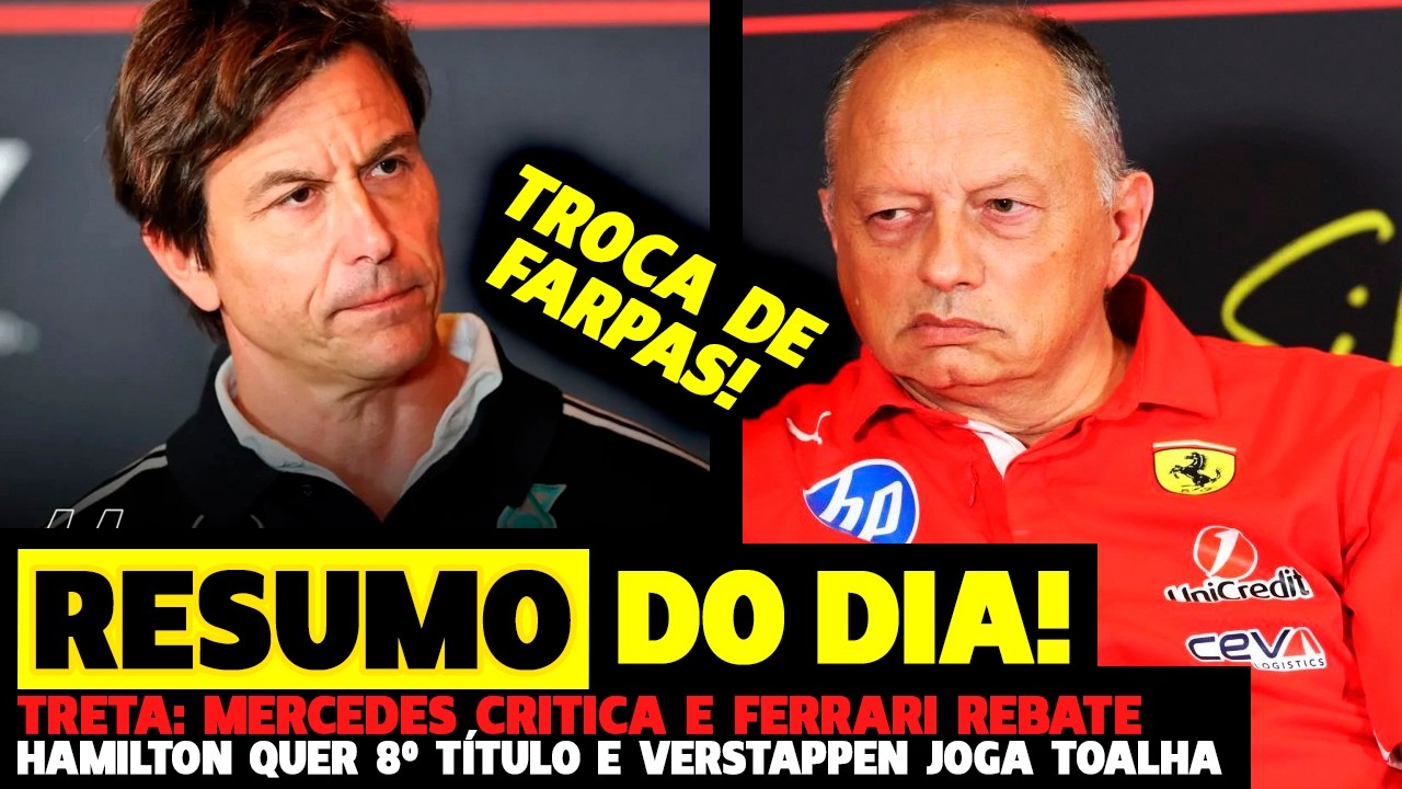🚨TRETA: MERCEDES ACUSA E FERRARI REBATE! VERSTAPPEN JOGA A TOALHA E HAMILTON QUER TÍTULO | FÓRMULA 1