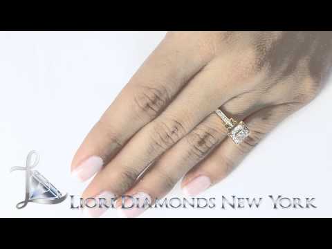 ER-0972 - 0.85 Carat G-VS2 Certified Princess Cut Diamond Engagement Ring 18k Yellow Gold