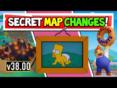 Every Fortnite NEW Map Changes & Easter Eggs in The Simpsons Season! PART 1