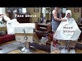 Kat S Face Shave And Head Shave At A Barbershop