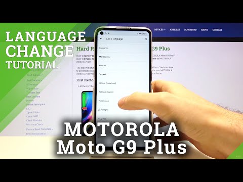 How to Change System Language in Motorola Moto G9 Plus – Change Device Language