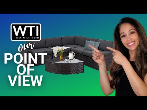 SUNCROWN Outdoor Wedge Patio Sofa Set - WTI product video review