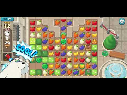 We Bare Bears Match3 Repairs Level 296 - No Boosters