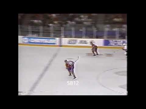 Darcy Loewen hit Montreal Canadiens player Oct. 8/1992