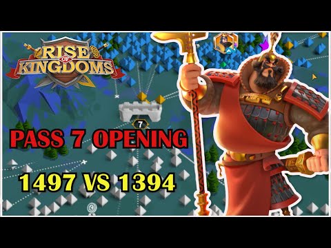 Rise of Kingdoms ROK : KVK #C11153 Pass 7 Opening 1497 VS 1394