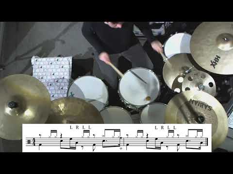 Open handed paradiddle groove idea