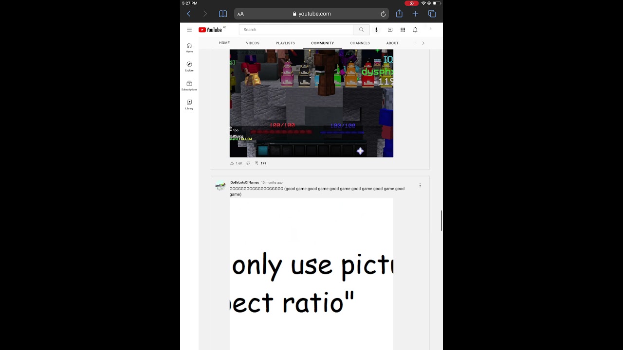 IGoByLotsOfNames community posts