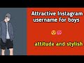 TOP 20 Instagram names for boys attitude| Instagram username ideas for boys 2023 😎