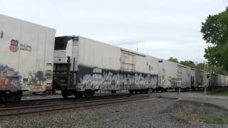 preview picture of video '[HD] CSX Produce Train L091 at Fonda, NY'