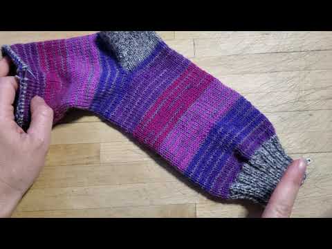 Knitting Tutorial - Socks on Mini-Circulars - #3 Pointes (wedge toe)