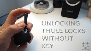 How to unlock a Thule lock and remove core without universal change key