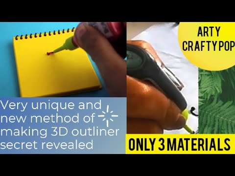 Diy 3D outliner only 3 materials easy to make and new idea .