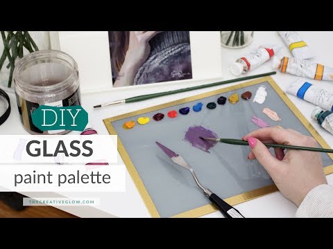 DIY Glass Paint Palette // Best & Cheapest Palette EVER!