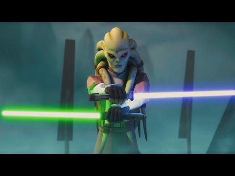 Grievous vs Kit Fisto [4K HDR] - Star Wars: The Clone Wars