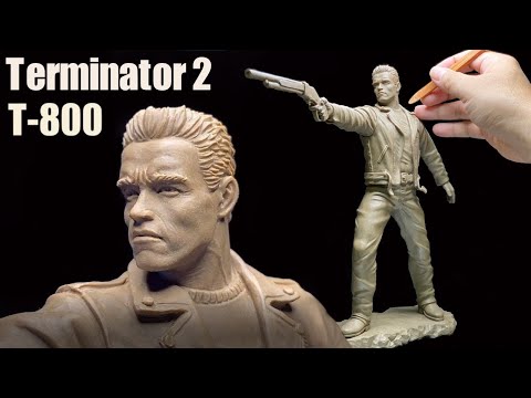 Sculpting Terminator Arnold schwarzenegger (terminator 2 judgment day T-800 )