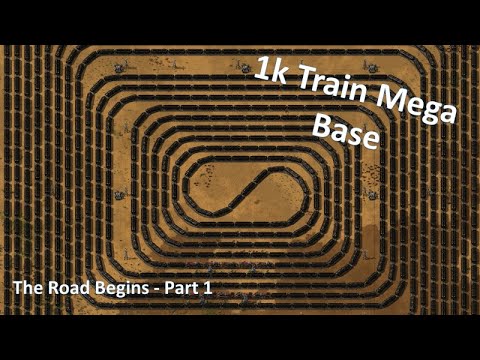 1k Train Mega Base - Factorio Lets Play Pt 1
