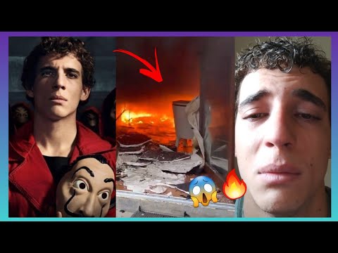 Miguel Herrán Actor De La Casa De Papel Llora Desconsolado Al Ver Como Se Incendia Su Casa | VÍDEO