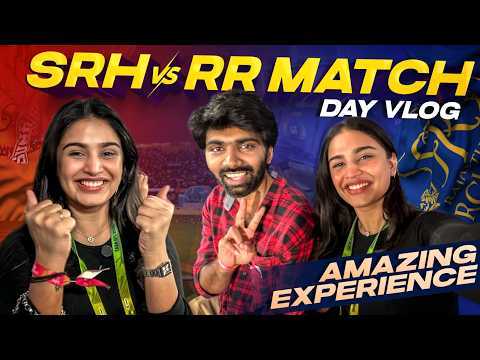 My First Vlog!!! #SRHvsRR Match Day Madness | Varsha Dsouza | Rishi Narayan | Infinitum Media