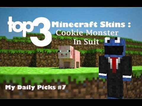 Minecraft - Best Free Minecraft Skins - Funny Skins For Minecraft Cookie Monster Skin