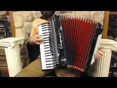 ESOP3120BK - Black E. Soprani Circus Line 3120 Piano Accordion LMM 41 120 $1799