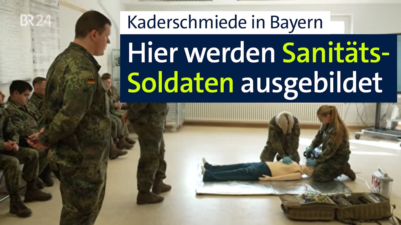 Verletzte Kameraden retten: Sanitäts-Soldaten der Bundeswehr in Ausbildung | Abendschau | BR24