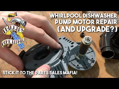 Whirlpool Dishwasher Pump Motor Repair (And Upgrade?)