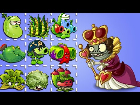 PvZ 2 Funny - Rhubarbarian & All Plants Level 100 Vs 100 Fairy Tale Imp Zombie - Ver 9.7.1