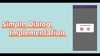 Download the video "How to implement dialog - Android Studio Tutorial"
