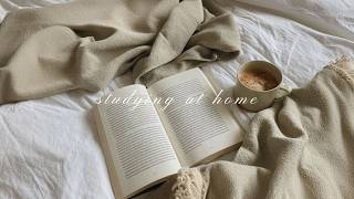 it's cold outside and you're studying at home 🖋️🩶