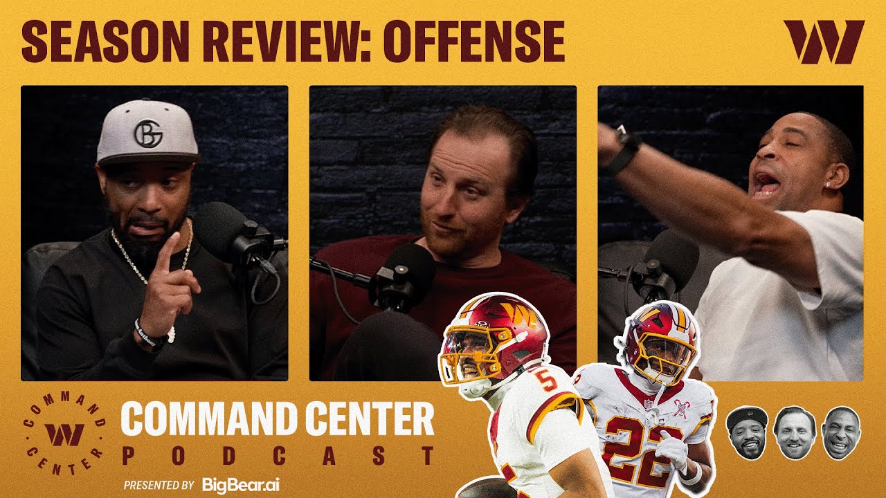 Season Review: OFFENSE Jayden Daniels + Draft Guru on TEs | Podcast | Washington Commanders | NFL