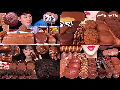 🍦ASMR MUKBANG DESSERT COMPILATION🍫 | Eating Chocolate, Ice Cream, Cake & Sweet Treats!