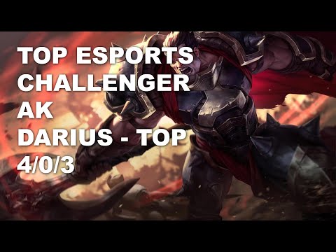 Top Esports Challenger AK Top Darius vs Renekton - KR Challenger Patch 10.8
