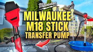 This NEW Milwaukee M18 Stick Pump Will SAVE your Jobsite...and Your Home!!